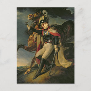 Der verwundete Cuirassier 1814 Postkarte