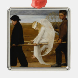 Der verwundete Engel Ornament Aus Metall