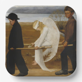 Der verwundete Engel Pappteller