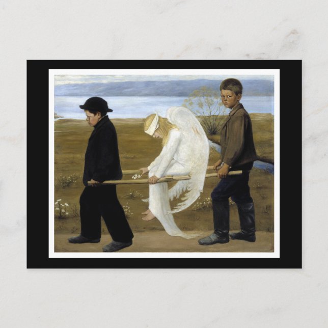 Der verwundete Engel Postkarte (Vorderseite)