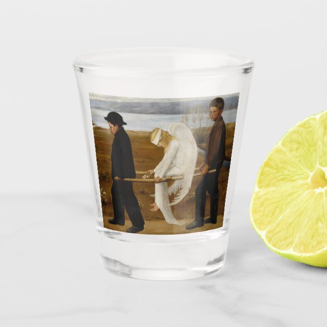 Der verwundete Engel Schnapsglas (Vorderseite)