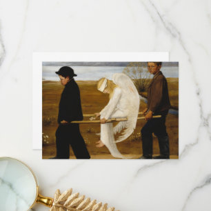 Der verwundete Engel von Hugo Simberg Dankeskarte