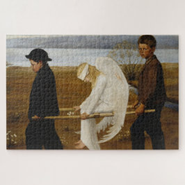 Der verwundete Engel (von Hugo Simberg) Puzzle