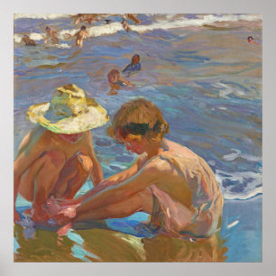 Der verwundete Fuß, Joachin Sorolla Poster