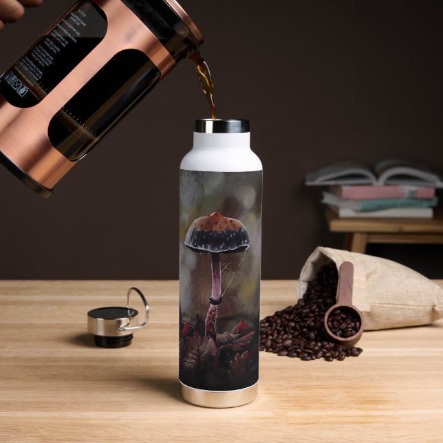 Der verwundete Pilz Mini Trinkflasche (Kaffee (gedreht))