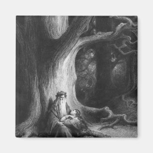 Der Verzauberer Merlin und die Fee Vivien Magnet