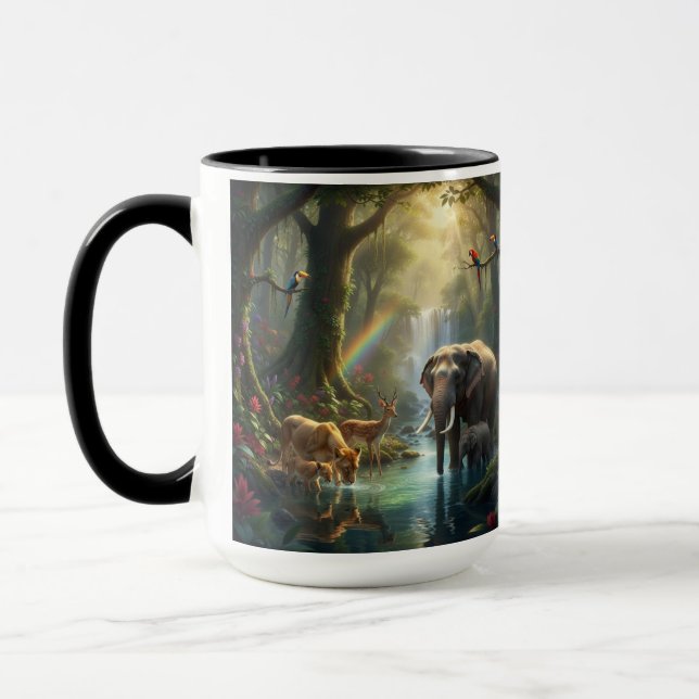 Der verzauberte Dschungeloase-Mug Tasse (Links)