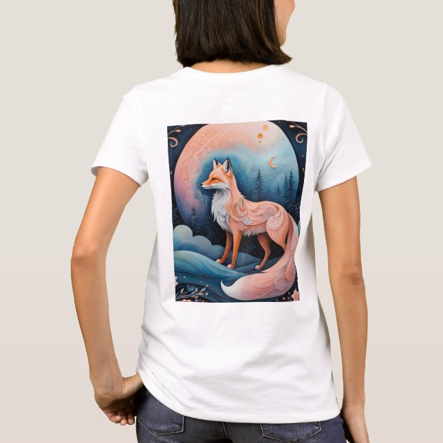 "Der verzauberte Ember-Fuchs" T-Shirt (Rückseite)