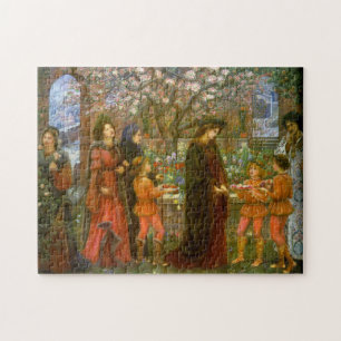 Der verzauberte Garten von Maria Spartali Stillman Puzzle