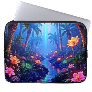 Der verzauberte lebendige Fluss Forest Dream Laptopschutzhülle