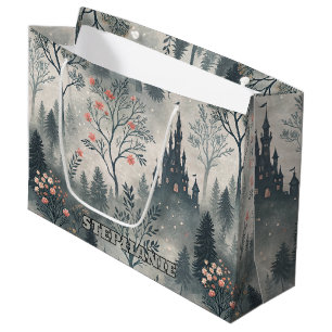 Der verzauberte Misty Forest mit dunklem Schloss - Große Geschenktüte