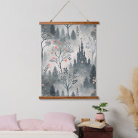 Der verzauberte Misty Forest mit dunklem Schloss -