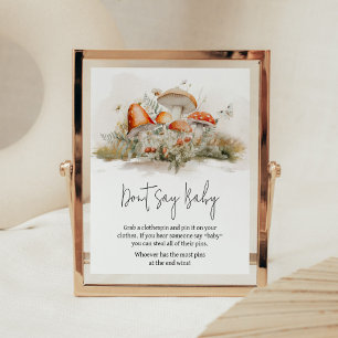 Der verzauberte Pilzwald sagt kein Baby Poster