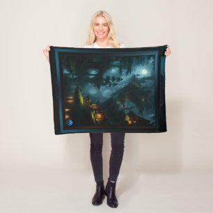 Der verzauberte Wald von Coi von Xzendor7 Fleecedecke