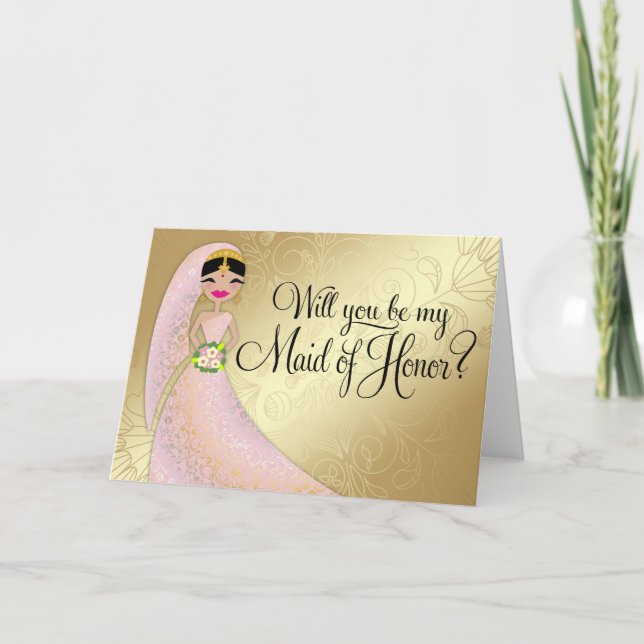 Der verzierte Hennastrauch 311 erröten rosa Einladung (Vorderseite)