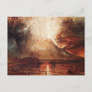 Der Vesuv in Eruption von J.M.W. Turner Postkarte