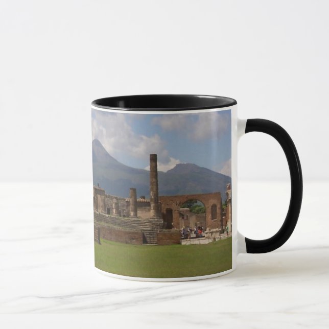 Der Vesuv, Pompeji Tasse (Rechts)