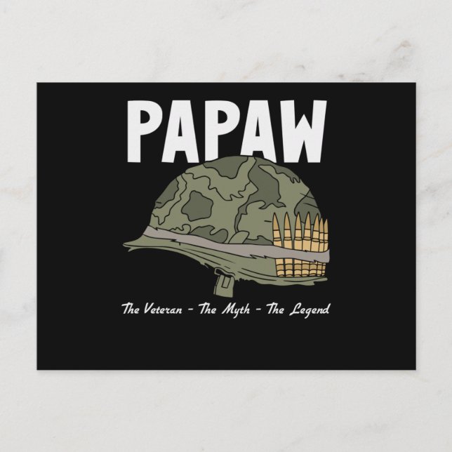 Der Veteran der Mythos der Legende - Papaw Postkarte (Vorderseite)