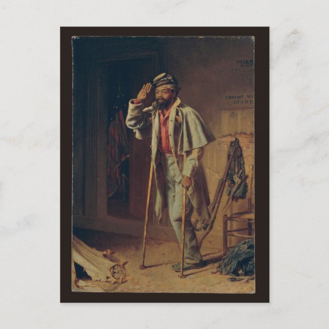Der Veteran, Wood - Afroamerikaner des Zivilen Kri Postkarte (Vorderseite)