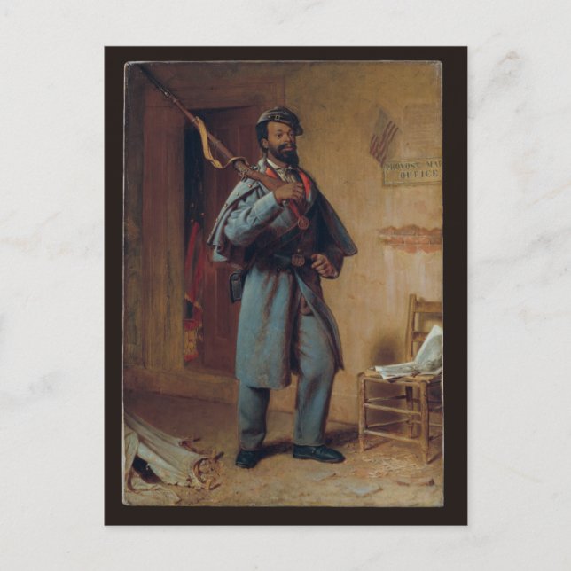 Der Veteran, Wood - Afroamerikaner des Zivilen Kri Postkarte (Vorderseite)