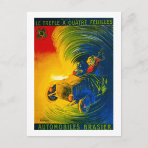 Der vierblättrige Kleeblatt - Automobiles Brasier Postkarte