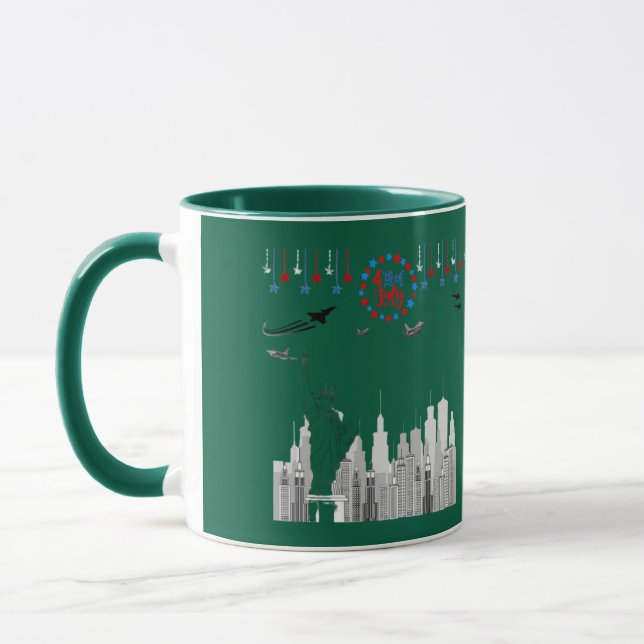 Der vierte funkelnde Wald grün Tasse (Links)