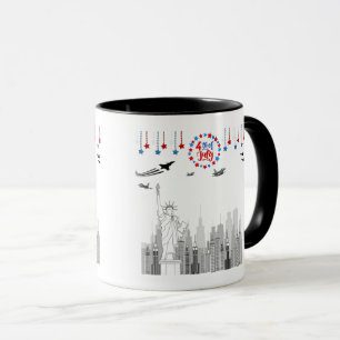Der vierte Glanz schwarz und weiß Tasse
