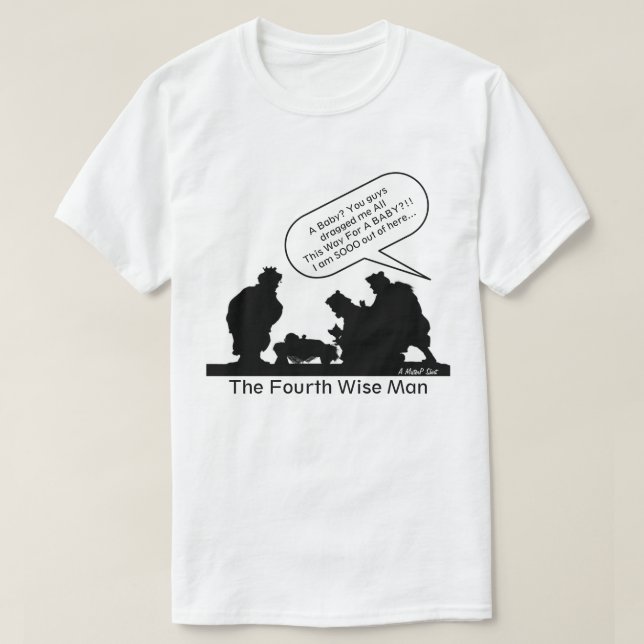 Der vierte kluge Mann T-Shirt (Design vorne)