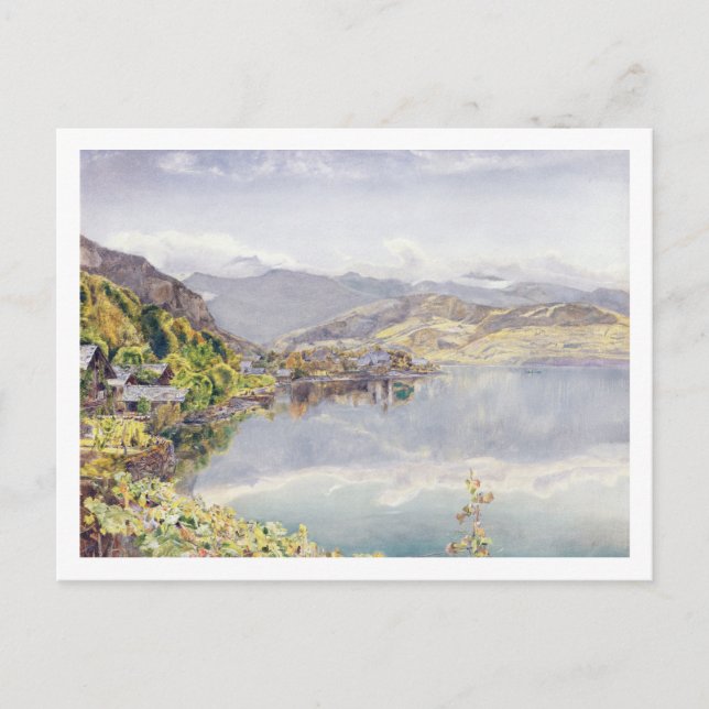 Der Vierwaldstättersee, Pilatus im Hintergrund Postkarte (Vorderseite)