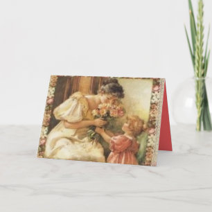 Der viktorianische Tag der Mutter Karte