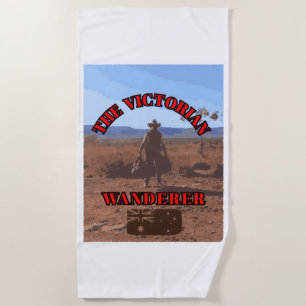 Der Viktorianische Wanderer Strandtuch