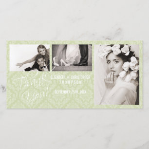 Der Vintage Damast danken Ihnen Dankeskarte