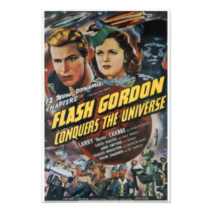 DER VINTAGE FLASH GORDON FILM POSTER