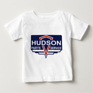 Der Vintage Hudson zerteilt Zeichen Baby T-shirt