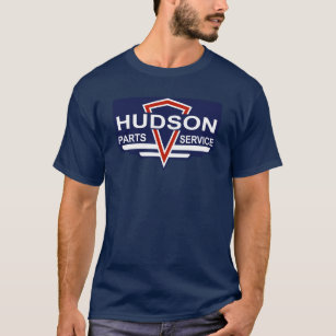 Der Vintage Hudson zerteilt Zeichen T-Shirt