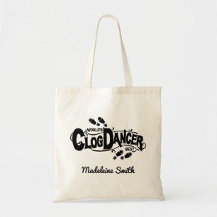 Der Vintage Klotz-Tänzer, der   verstopft, Tragetasche