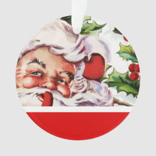 Der Vintage Sankt-Stechpalmenmistelzweig Ornament