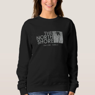 Der Vintage Stil des Palmenbaumes North Shore Hawa Sweatshirt