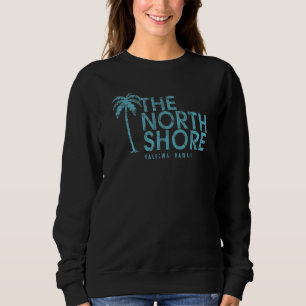 Der Vintage Stil des Palmenbaumes North Shore Hawa Sweatshirt