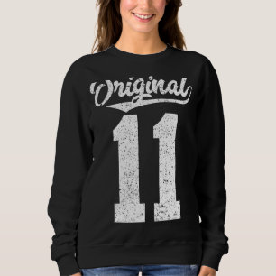 Der Vintage Stil ist mein 11. Geburtstag Sweatshirt