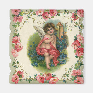 Der Vintage viktorianische Tag des Valentines, Magnet