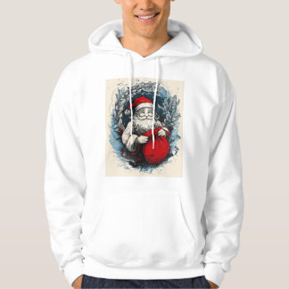 Der Vintage Weihnachtsmann im Urlaubskrieg Hoodie