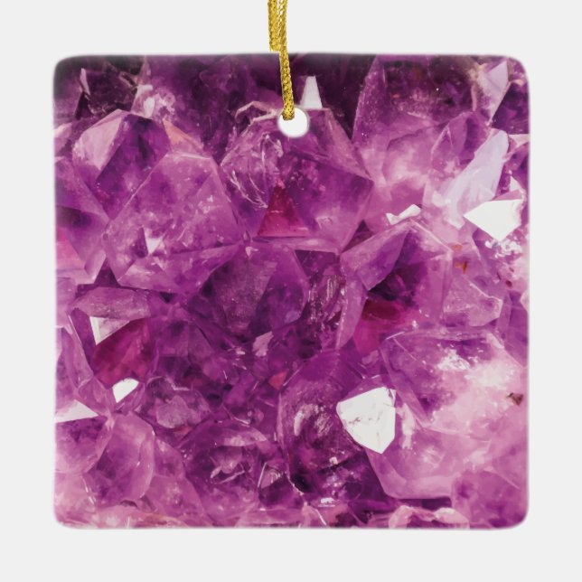 Der Violetkristall Keramikornament (Vorderseite)
