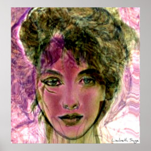 "Der violette Kriegers-" Porträt Poster