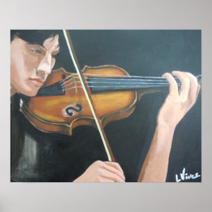 Der Violinist (Gemälde) Poster