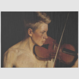 Der Violinist (Junge, der Geige spielt) Seidenpapier