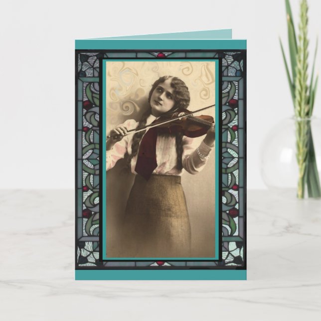 Der Violinist Karte (Vorderseite)