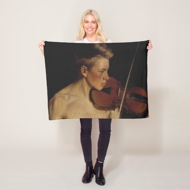 Der Violinist (männliche Musikerin) (von Pekka Hal Fleecedecke (Beispiel)