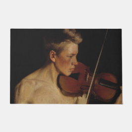 Der Violinist (männliche Musikerin) (von Pekka Hal Fußmatte