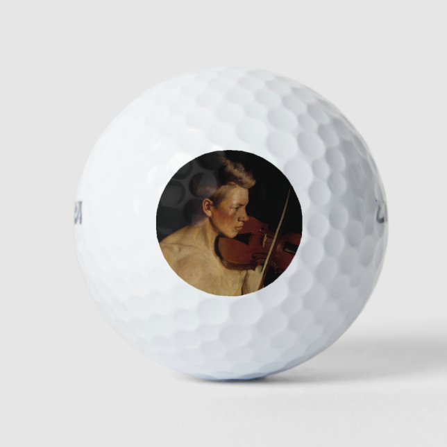 Der Violinist (männliche Musikerin) (von Pekka Hal Golfball (Vorderseite)